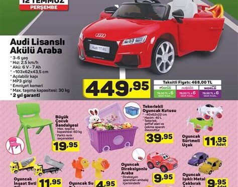 akülü araba a101