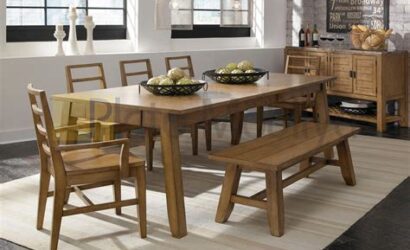 ahşap yemek masaları