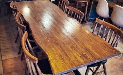ahşap yemek masası 6 kişilik